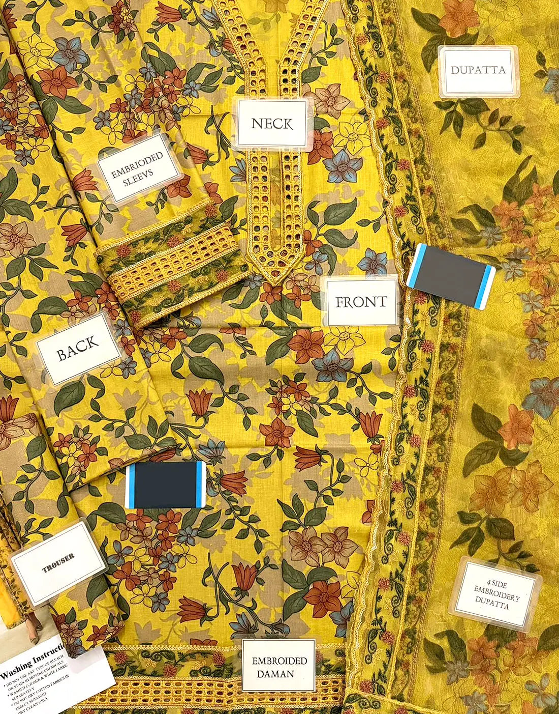 Baroque Lawn Embroidered & Printed 3 Piece Dress - J2128