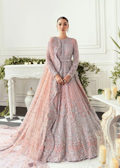 AKBAR ASLAM HYACINTH BRIDAL NET MAXI