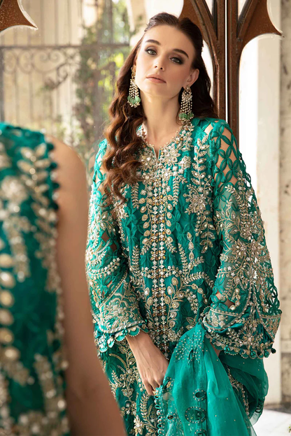 3 PIECE UNSTITCHED EMBROIDERED SUIT | BD-2806