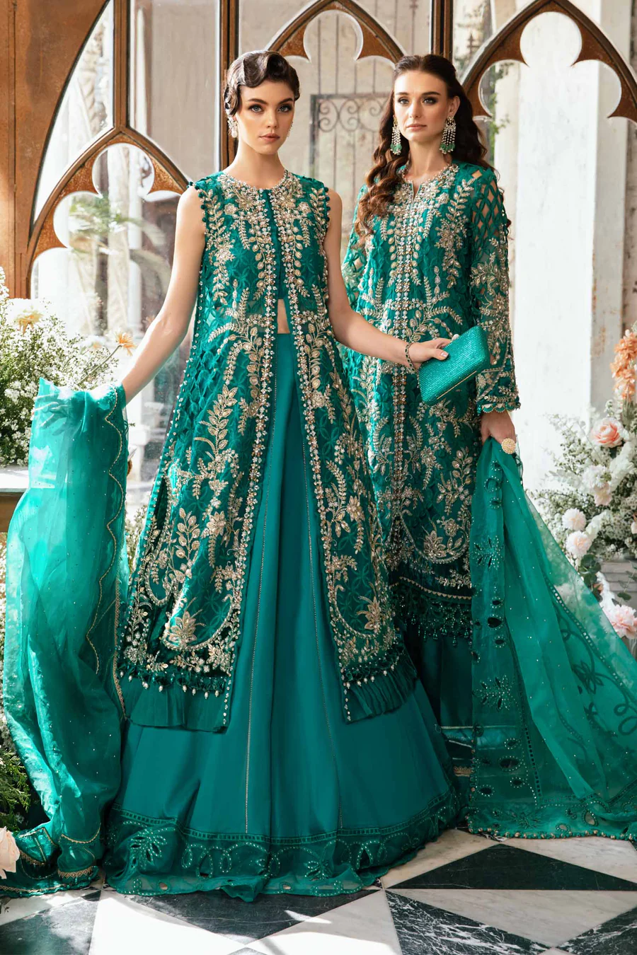 3 PIECE UNSTITCHED EMBROIDERED SUIT | BD-2806