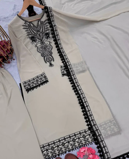 3 Piece Unstiched Embroidery Dhanak