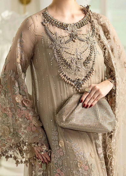 Maria B Embroidered Luxury Chiffon Unstitched 3Pc Suit MPC-25-107