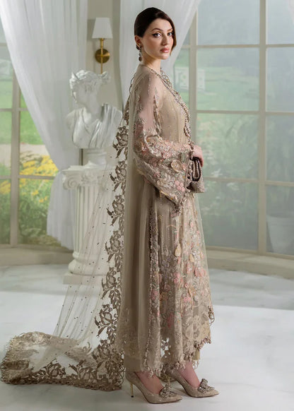 Maria B Embroidered Luxury Chiffon Unstitched 3Pc Suit MPC-25-107