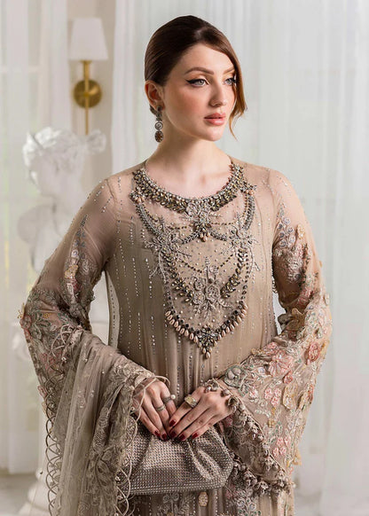 Maria B Embroidered Luxury Chiffon Unstitched 3Pc Suit MPC-25-107