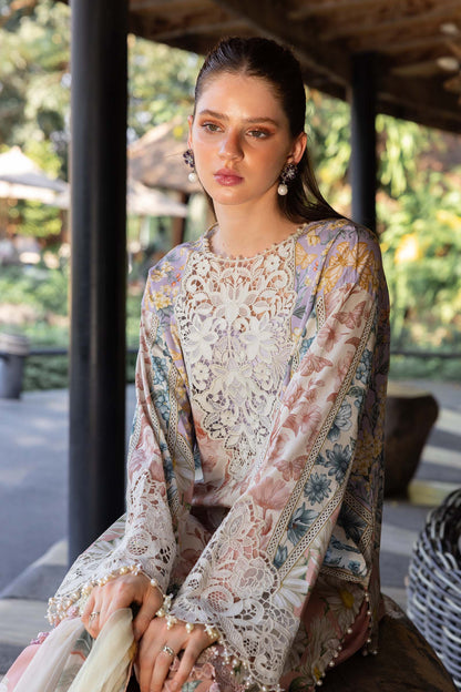 Maria B Lawn Embroidered & Printed 3 Piece Dress - J2394