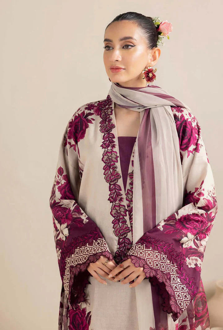 ADAN LIBAS-3PC LAWN PRINTED