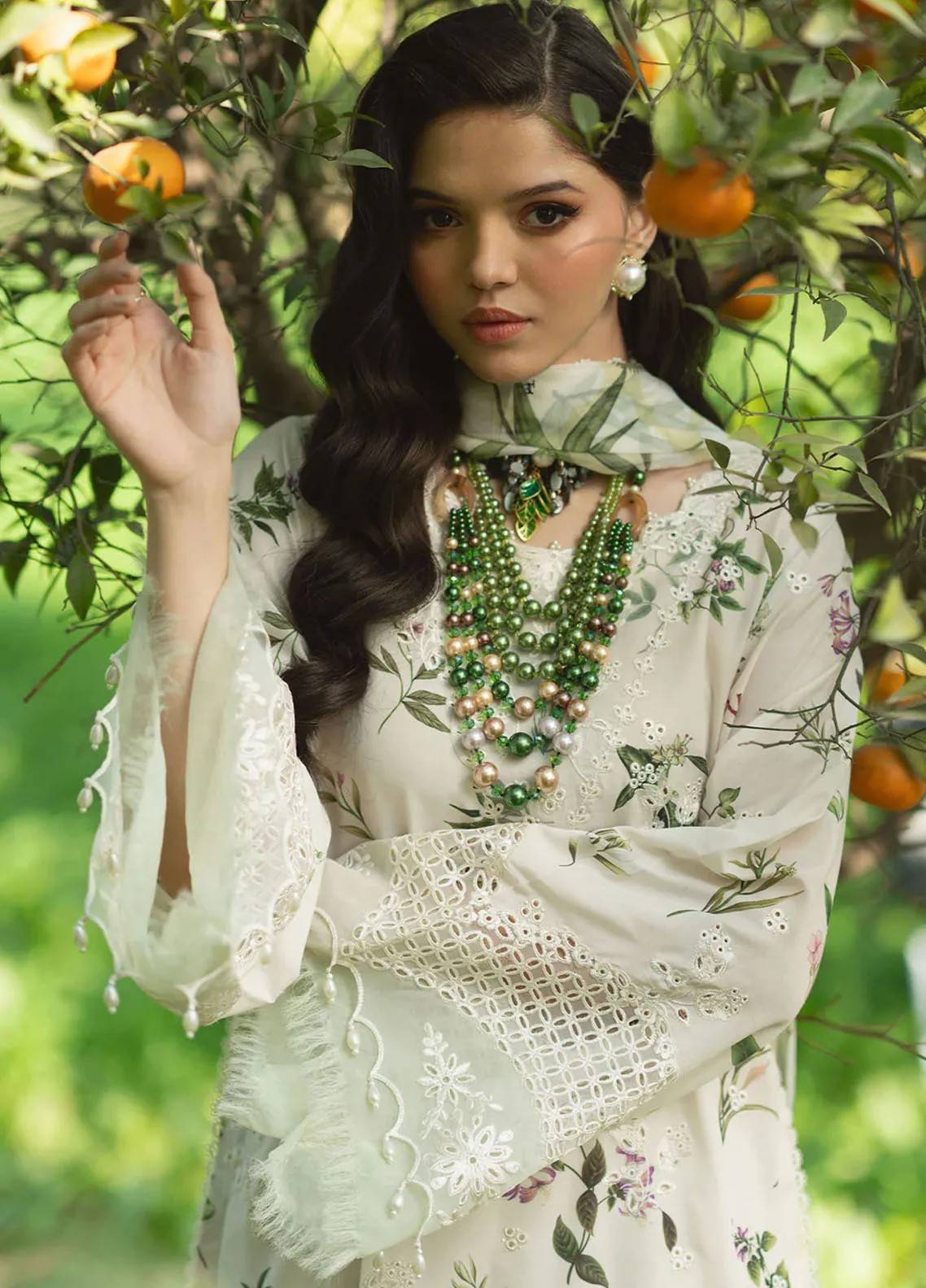 Sardinia White Digital printed Lawn Collection