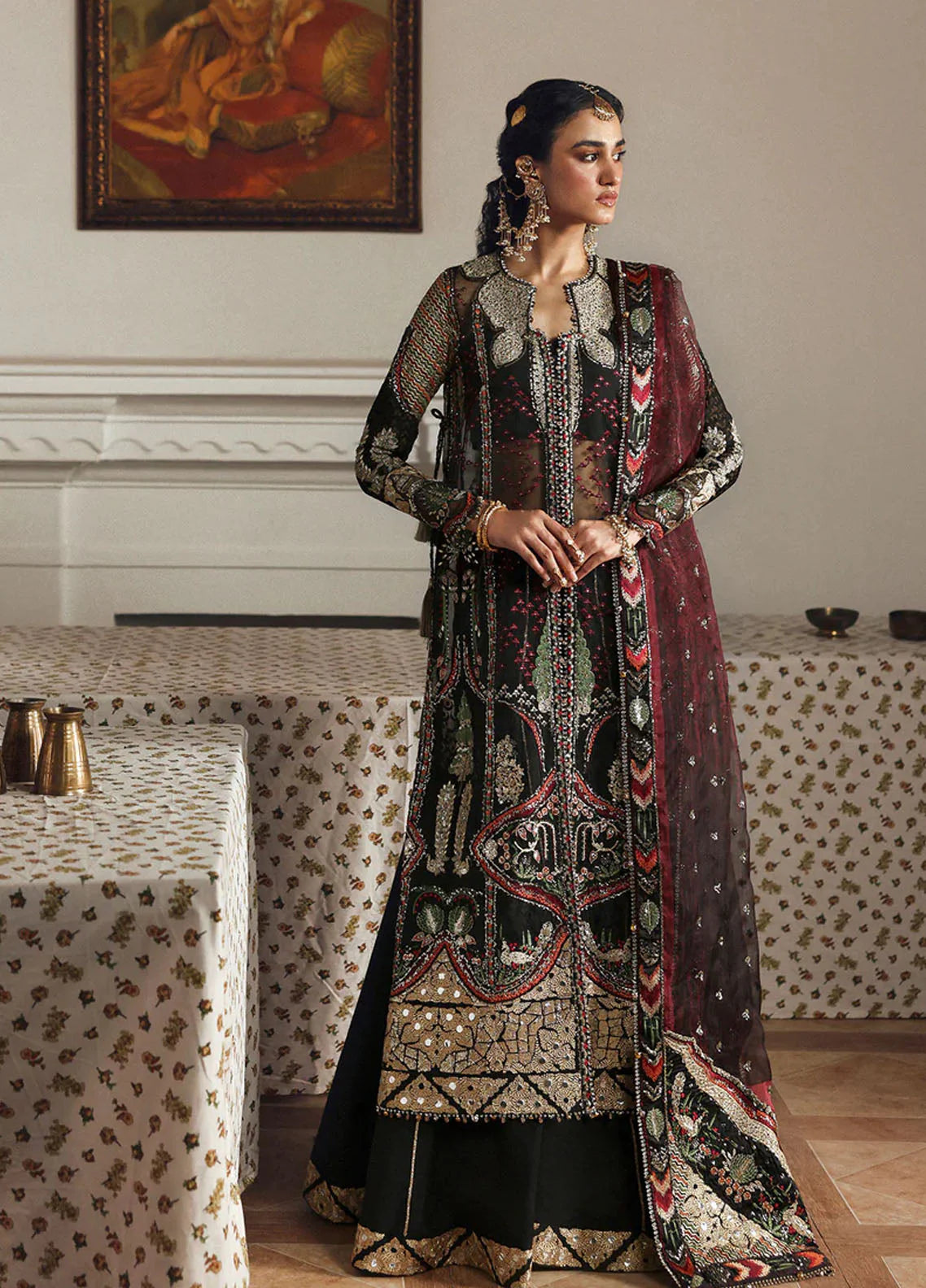 Shehnai By Afrozeh Embroidered Organza 3 Piece