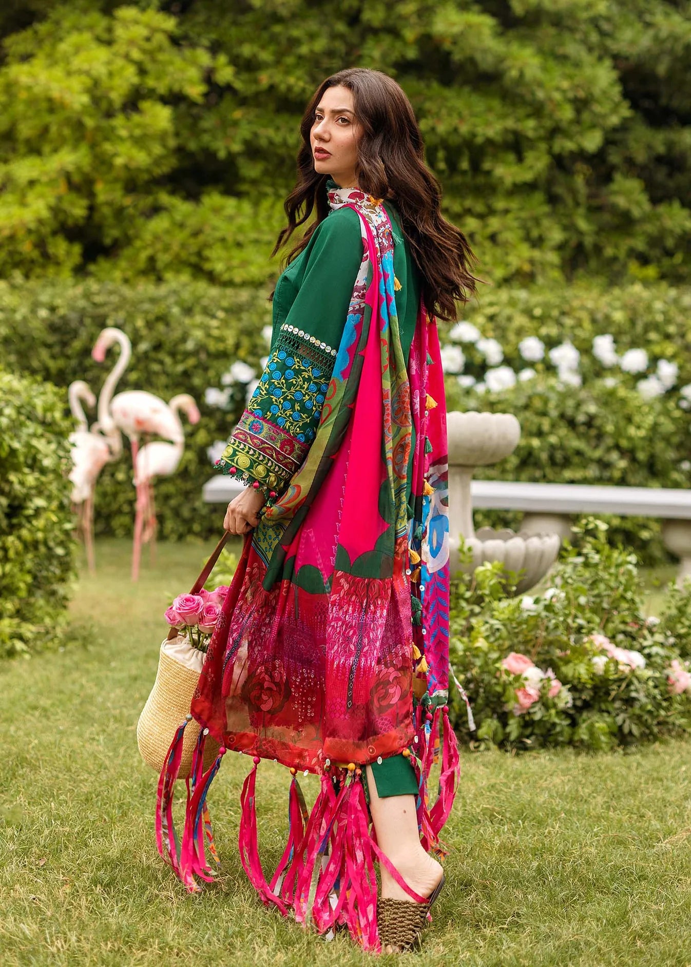 Zara Shahjahan - 3PC Dhanak Embroidered Suit - VL1045