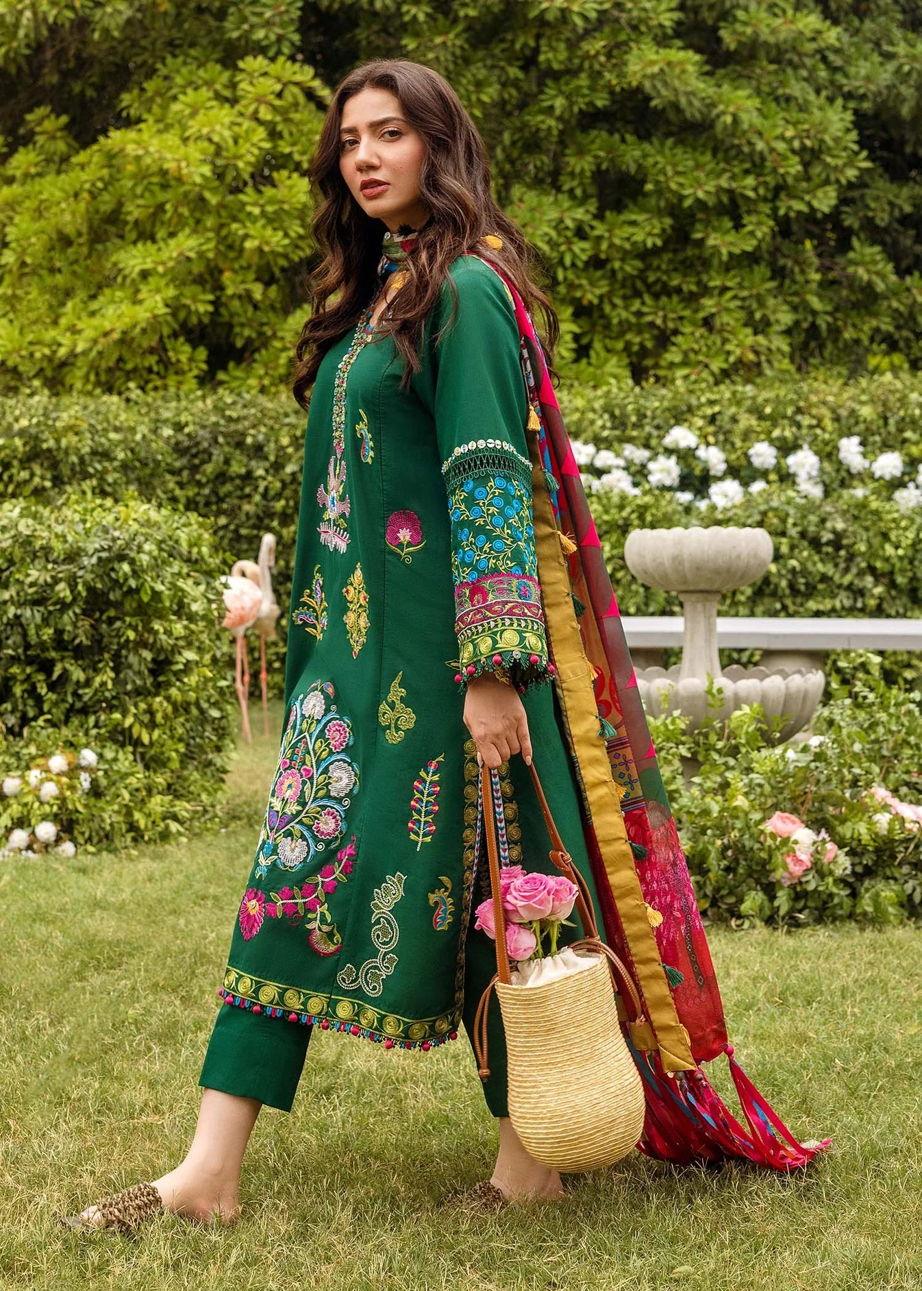 Zara Shahjahan - 3PC Dhanak Embroidered Suit - VL1045