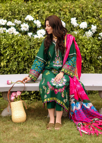 Zara Shahjahan - 3PC Dhanak Embroidered Suit - VL1045